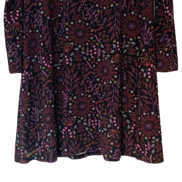 Matilda Jane New Resolution Dark Floral Stretch Long Sleeve Dress - Picture 10 of 10